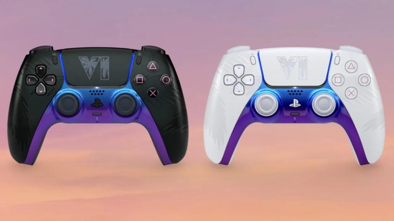 GTA VI limited edition DualSense controllers — Vice City Black and White editions