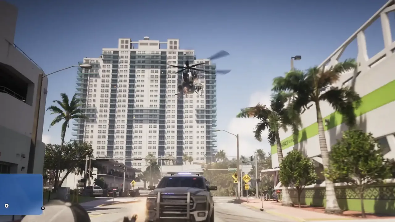 GTA 6: helicopter downwash bends palm trees, and fans are reading the physics again