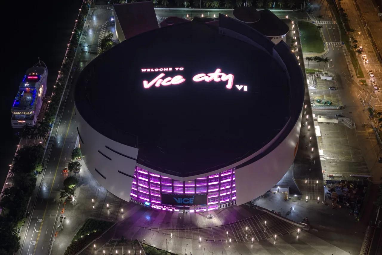 Le visuel diffusé avec l'annonce d'A Night in Vice City (image : Miami HEAT via The Source)