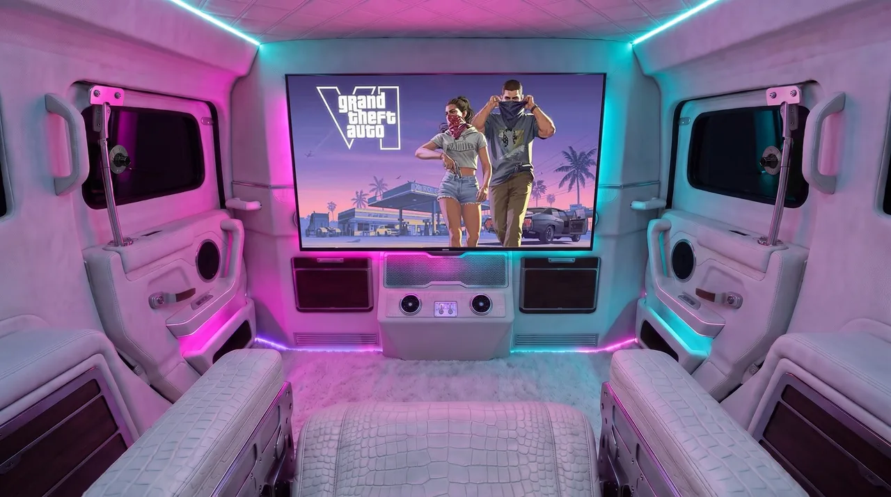 L'habitacle arrière de la réplique DARTZ Nightshark VI, construit autour d'un siège éjectable de chasseur et d'un setup gaming intégré (crédit : DARTZ / RockstarINTEL)